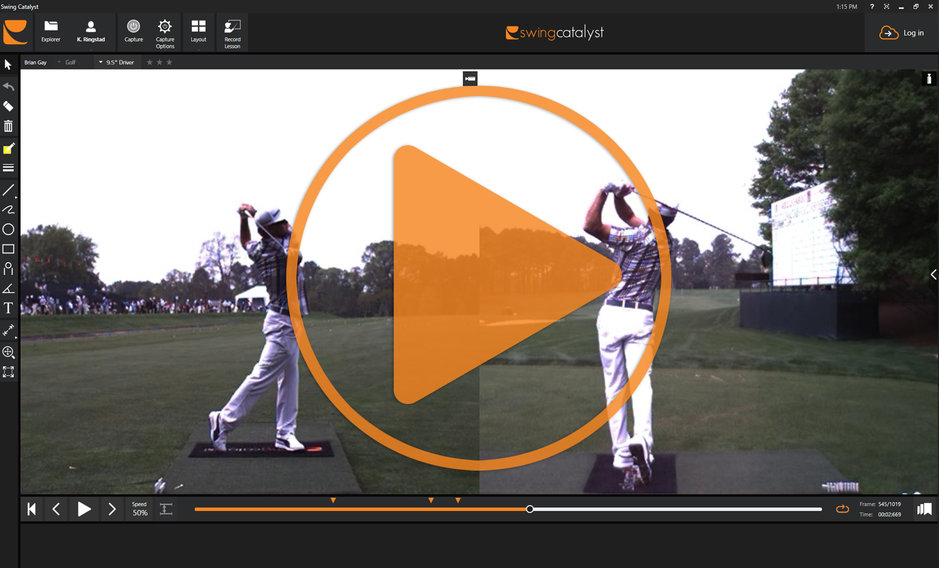 Golf swing and putting analysis, Qualisys